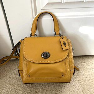 Coach Yellow Backpack